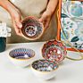 Hy Flower Gift - Bohemian Ceramic Bowl and Tableware Creative Gift with Hand Gift Set Bowl