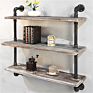 Industrial Mounted Floating Steampunk Mdf Pipe Wall Book Shelves
