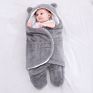 Ins Baby Swaddle Wrap Warm Soft Plush Baby Cotton Stroller Baby Sleeping Bag