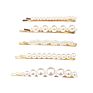 Ins Gold Color Girls Pearl Hairgrips Designer Korean Women Pearl Hair Clips