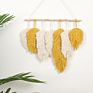 Ins Knit Leaves Baby Room Wall Hanging Decor Swing Macrame Leaf Wall Hangings for Kids Room