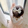 Ivy40456A Cute Baby Big Lace Bow Headband Girls Lace Hair Pin Children Accessories Kids Hair Clips