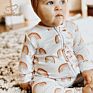 Jambear Organic Jumpsuit Baby Ruffle Sleepsuit Zip Baby Romper Infant Romper Sleep Organic Bamboo Fiber Infant Jumpsuit