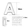 Jewelry Chrome Color Plain 8Mm Slide Letters Diy Accessory Can through 8Mm Wristband