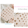 Jewelry Packaging Box Watch Storage Leather Claimond Veins 3 Slots Holder Multi-Functional Widget Storage Box Ring Earring Box