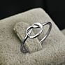 Jewelry S925 Sterling Silver Ring Love Knot Promiss Friendship High Polish Comfort Fit Band Ring Size for Women
