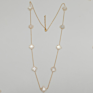 Jewelry Stainless Steel Four Leaf Clover Black Green Red White Shell Long Necklace for Women