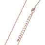 Jewelry Triple Circle Rings Pendant Cable Link Chain Necklace Copper Alloy Rhodium Plated Cubic Zirconia Amulet Necklace