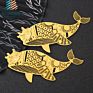 Jiabo Folk Crafts Brass Laser Cut Cute Book Marks Metal Animals Fish Bookmarks