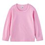 Jl-10806 Logo Super Soft Cotton round Neck Long Sleeve T Shirt Kids Solid Color Blank Children T-Shirts