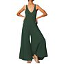 Js0088 Arrivals Spring Loose Breathable Halter Wide Leg One Piece Jumpsuit for Women