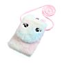 Kawaii Plush Unicorn Coin Purse Soft Fur Children Girl Makeup Bag Phone Bag Cute Shoulder Bag