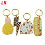 Keychain Shape Gold Platinng Metal Rainbow Keychain for Lgbt