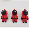 Keychain Squid Game Pvc Fidget Toys for Korean Movie Squid Game 7X3Cm 30G Mini Figure Squid Game Key Chain