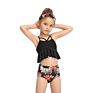 Kids Swimwear Kids Bathing Suits Girls Two Piece a Bikini Children Swimwear Service Floral Quick Dry Not Support