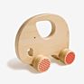 Kids Toddler Pull Toy Wooden Moving Animal Toy