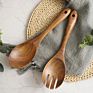 Kitchen Appliance Tools Fruit and Vegetable Salad Servers Eco Friendly Teak Wood Spoon Fork for Cooking