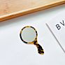 Korea Vintage 12.1*6.3 Cm Private Logo Tortoise Acrylic Acetate Hand Held Pocket Cosmetic Makeup Mirrors