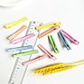 Korean Style Simple Candy Color Hairpin Metal Color Bangs Hair Ornaments Word Clip Duckbill Clip Hair Ornaments