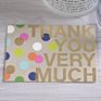 Korean Style Small Business Greeting Cards Simple Geometric Thank You Gift Card Mini Heart Shaped Birthday Card