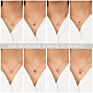Krkc Women Jewelry 925 Sterling Silver 18K White Rose Gold Plated Garnet Gemstone Heart Shape Pendant Heart Necklaces