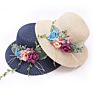 Ladies Sun Straw Hat Women Wide Brim Flower Beach Hats Outdoor Protection Women Designer Floppy Sunhats