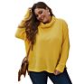 Ladies Super Size Long Sleeve Turndown Collar Loose Casual Plain Colors Office Blouses Clothes for Women