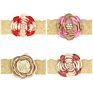 Large Flower Khaki Lace Baby Headband Pearl Soft Color Matching Elastic Hair Bands Newborn Girls Pearl Hair Accessories