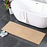 Large Size Print Bathtub Side Rug Short Pile Thin Chenille Bathroom Bath Mat