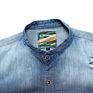 Latest Design Casual Blue Color Denim Men's Wear Denim Shirt with Full Sleeves at Competitive Price