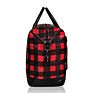 Leather Buffalo Plaid Women Personalized Handbag Weekend Duffle Bag Luxury Travel Bags