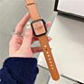 Leather Strap Single Loop without Buckle for Apple Watch Band