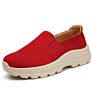 Leather Upper Height Increase Womens Sneakers Low Top