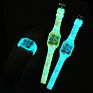 Led Kids Digital Blinking Silicone Jelly Pattern Luminous Glow in Dark Digital Watches