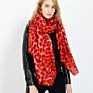 Leopard Print Flannel Cashmere Warmth Thickening Customized Ladies Cachemere Soft Scarf