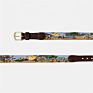 Lewa Safari Scene Mens Needlepoint Belt Golf