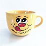 Light Color Ceramic Dinnerware Emotion Ceramic Big Soup Mug