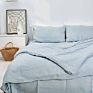 Linen Bedding Sets Customized Solid Colors Flax Linen Bed Sheet Set