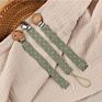 Linen Pacifier Clips/Cotton Pacifier Clip/ Pacifier Clip.