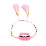 Lip Pattern Beaded Miyuki Bracelet Seed Beads Bracelet Jewelry Unisex Adjustable String Tassel Bracelets
