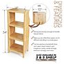 Bamboo Corner Shelf