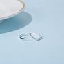Loftily Jewelry Minimalist Silver 925 Rings Jewelry Sterling Silver Rings Dainty V Shape Chevron Ring for Ladies