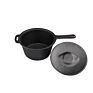 Long Handle round Cast Iron Pot Pre Seasoned Cookware Skillet for Camping