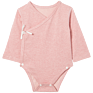 Long Sleeve Plant Dying 100% Organic Cotton Kimono Baby Romper for Newborn Baby
