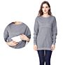 Loose Style Big Size Long Maternity Hoodie Women Nursing Sweatshirts Breastfeeding Coats Thick Fabric S-Xxl