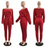 Lowest Price Solid Color off Shoulder Loose One Piece Jumpsuits Fall Jumpsuits Long Sleeve Jumpsuit for Women