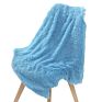 Lowest Price Super Cozy Wool Blanket Plaid Chunk Knit Faux Fur Throw Blanket Bed Mink Fleece