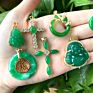 Lucky Charms Women Jade Necklace Buddha Jade Pendant Natural Green Jade 18Kgp Fortune Pendant Necklace Dr