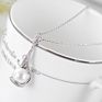 Luoteemi Long Dropping Necklace White Gold Plated Large Pearl Necklace Cz Crystal Mirco Paved Pendant Drop Pearl Necklace