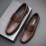 Luxe Men's Synthetic Leather Shoes Provedor Sport Casual Shoes Gimnasio Printed Toe Shoes Heel